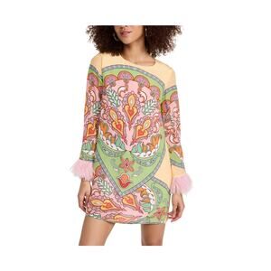Borgo De Nor 'Cocoa' Pink Viscose Dress Size 10
